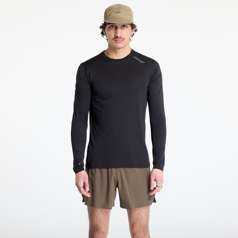 Majica Soar Running SOAR Running Tech Long Sleeve Tee Črna | SS25-SLS4M-BLK