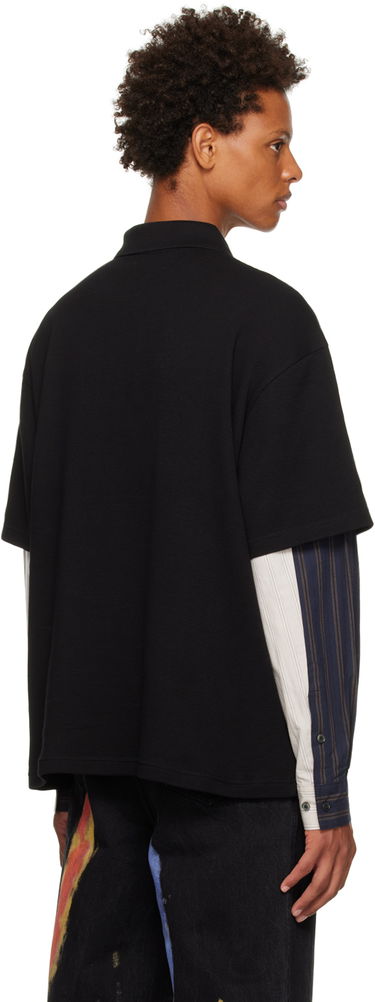 Polo majica Feng Chen Wang Feng Chen Wang Paneled Polo Črna | FMF14PL01B, 2