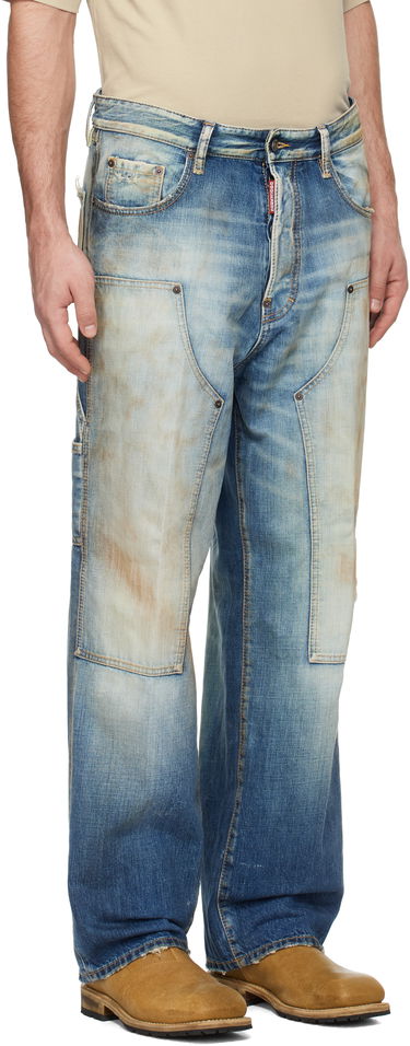 Kavbojke DSQUARED2 Dsquared2 Loose Carpenter Jeans Modra | S74LB1667_S30309, 1