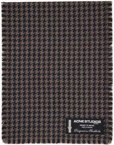Šala Acne Studios Houndstooth Scarf Siva | CA0264-, 0