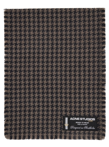 Šala Acne Studios Houndstooth Scarf Siva | CA0264-