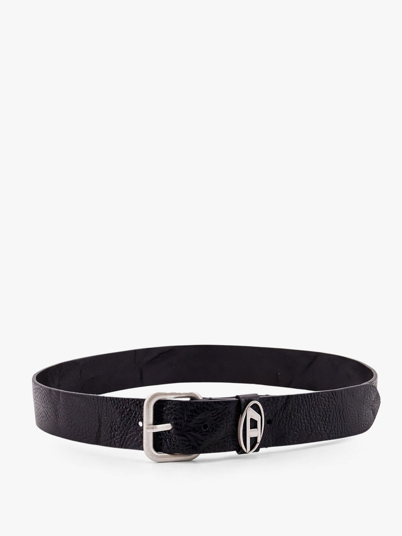 Pasovi Diesel Textured Leather Belt Diesel Črna | X10314PS681T8013
