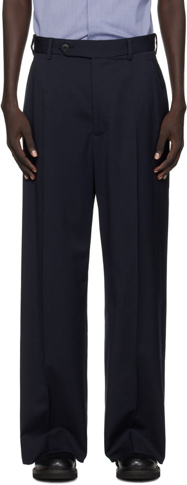 Hlače Vivienne Westwood Vivienne Westwood Humphrey Pleated Trousers Mornarica | 2F01001Q-W018V-, 0