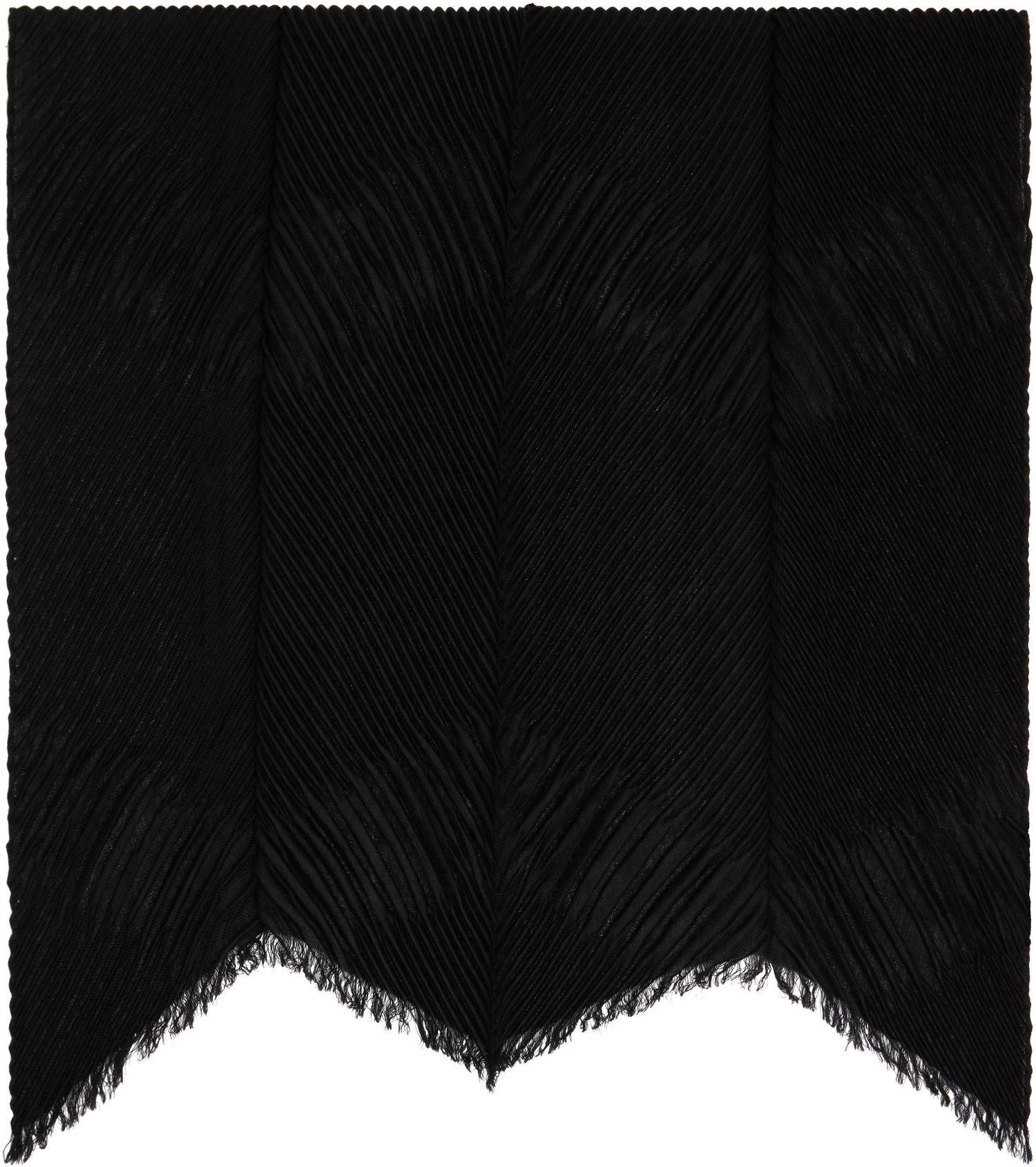 Šala Max Mara Max Mara Pleated Scarf Črna | 2524546091600, 1