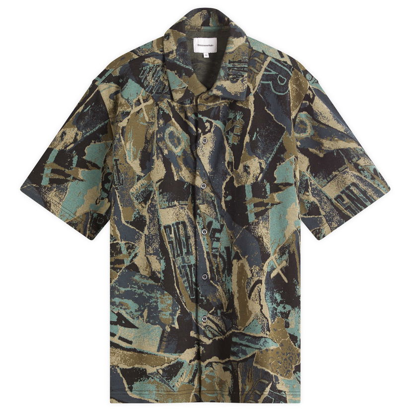 Srajce thisisneverthat thisisneverthat Jacquard Pattern Shirt Zelena | TN251TTSPS02-BLK