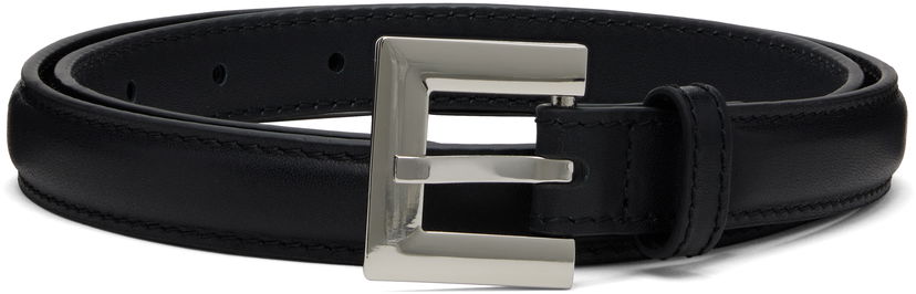 Pasovi Anine Bing ANINE BING Nicola Leather Belt Črna | A-12-10976-BLK1