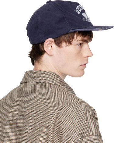Kapa We11done We11done Distressed Collegiate Cap Mornarica | WD-AH2-25-407-U-NV, 2