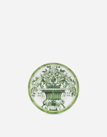 Home decor Dolce & Gabbana Dolce & Gabbana Set of 2 Porcelain Bread Plates with Green Floral Design Zelena | TC0S02TCA88UV019, 2
