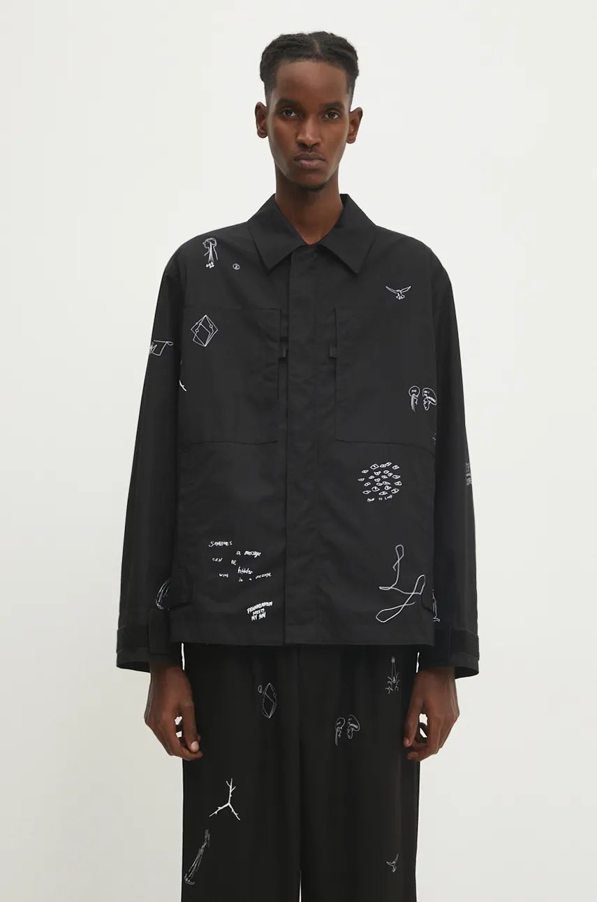 Jakna UNDERCOVER Oversize Jacket with Print Črna | UC2D4212, 0
