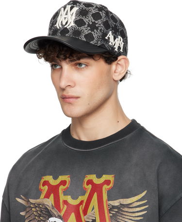 Majica AMIRI 'MA' Quad Denim Cap Črna | AMHACP1036, 3