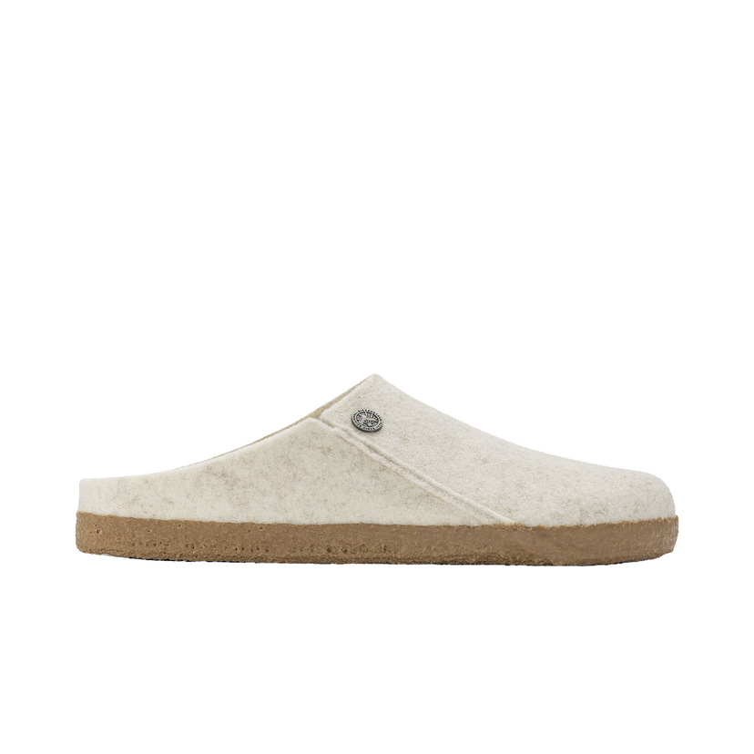Superge in čevlji Birkenstock Zermatt Shearling Clog Wool Felt Ecru Bela | 1023194/1023195