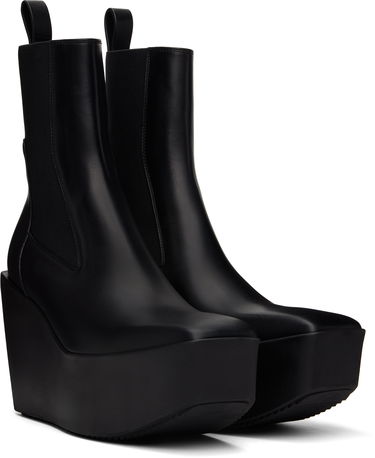 Oblačila Rick Owens Rick Owens Hollywood Sliver Platform Beatle Boots Črna | RP01E7851 LOO, 3