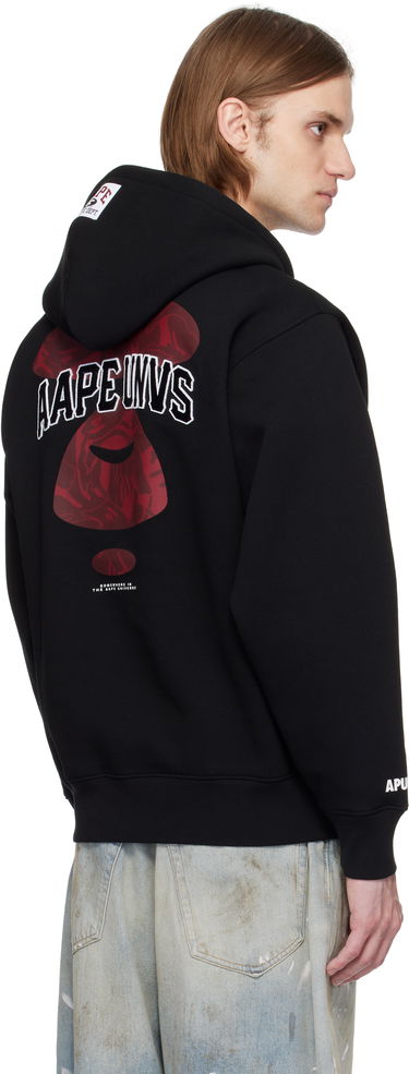 Pulover AAPE by A Bathing Ape AAPE by A Bathing Ape Injection Zip-Up Hoodie Črna | AAPSWMC338XXNBKX, 2