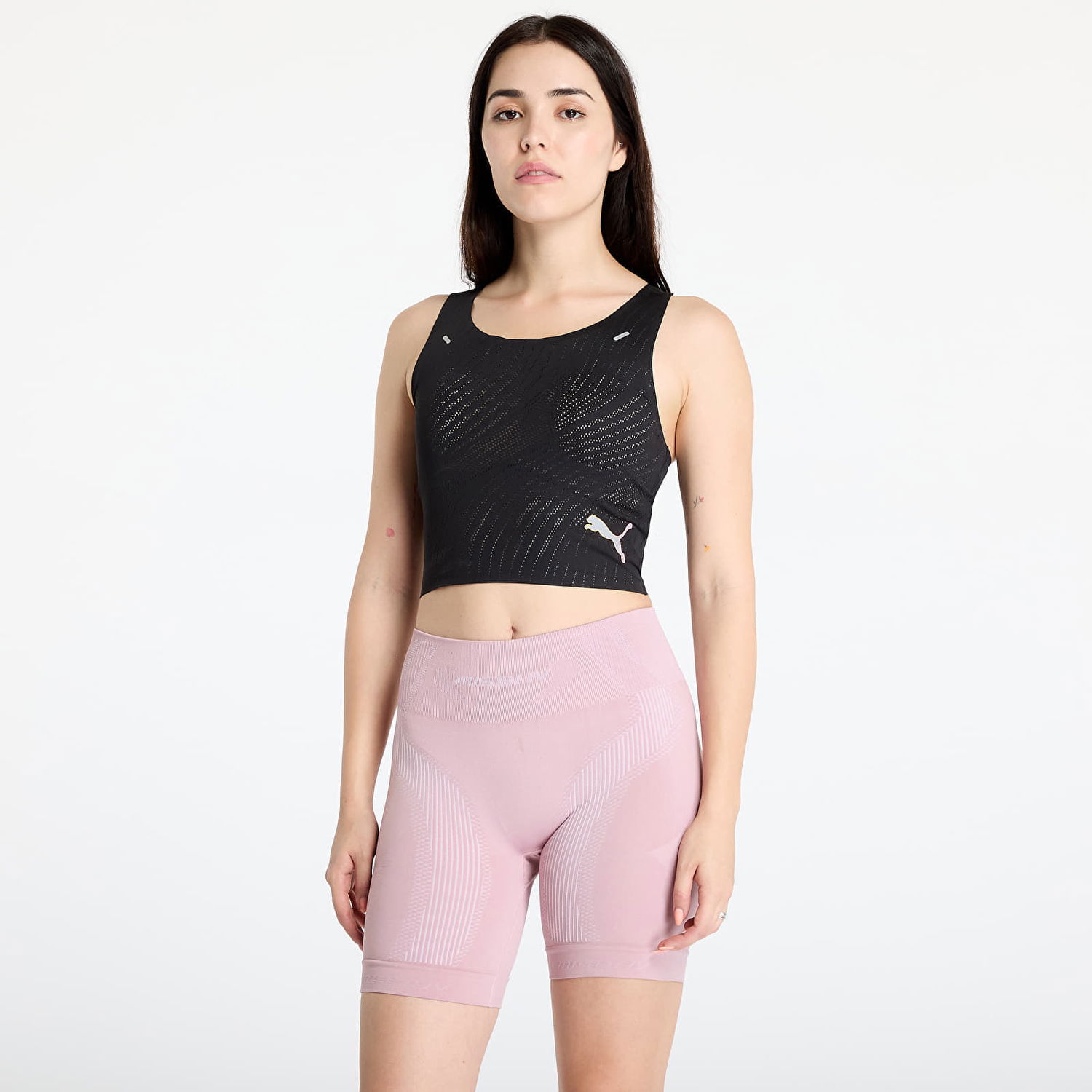 Majica Puma Top Run Ultraspun Crop Top W Black Črna | 52506090, 0