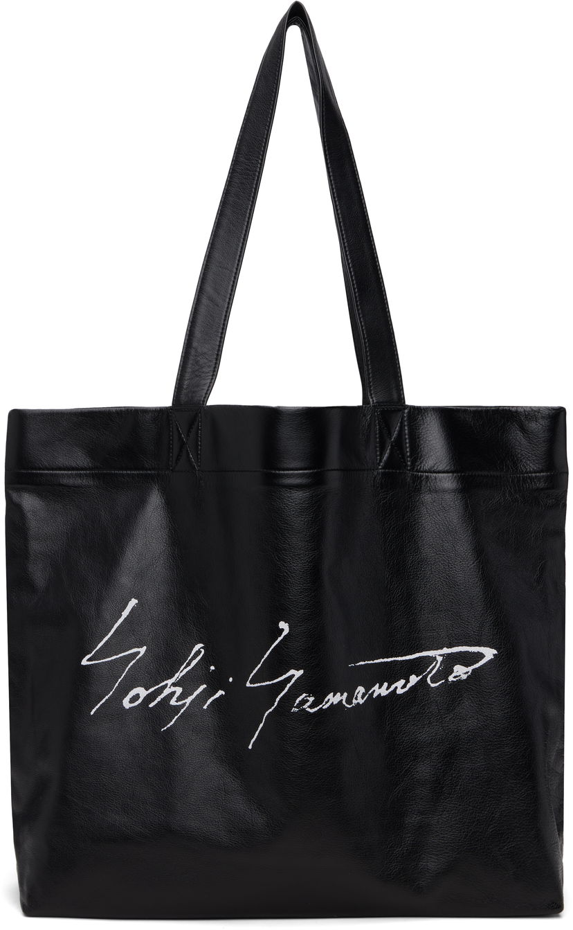 Tote bag Yohji Yamamoto Yohji Yamamoto Signature L Tote Črna | DM-I05-791