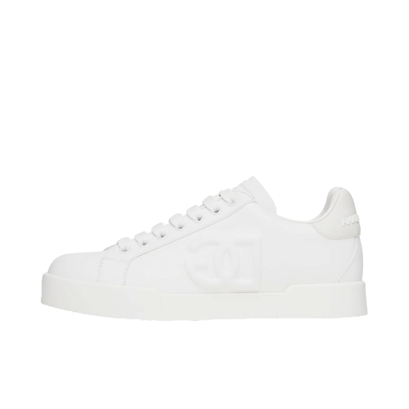 Superge in čevlji Dolce & Gabbana White Portofino DG Sneakers Bela | CK1545AG084