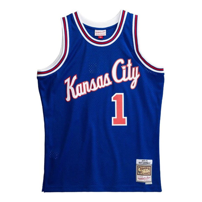 Majica brez rokavov Mitchell & Ness Mitchell & Ness NBA Swingman Kansas City Kings Nate Archibald Jersey Modra | SMJYLG19109-KCKROYA75NAR
