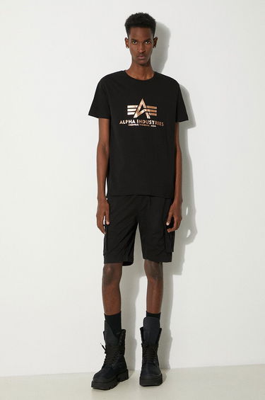 Majica Alpha Industries Basic Fool Print T-Shirt Črna | 100501FP.365, 1