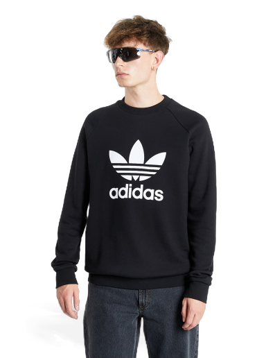 Pulover adidas Originals Trefoil Crew Črna | H06651
