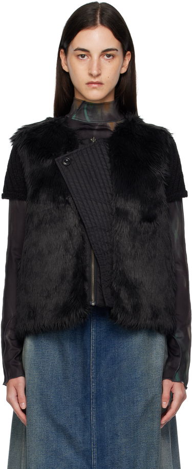 Telovnik Andersson Bell Andersson Bell Reversible Faux-Fur Vest Črna | awa723u, 0