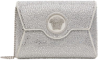 Torbica Versace Crystal Embellished Envelope Clutch Bag Bela | 1003018_1A06487_1W00P, 0