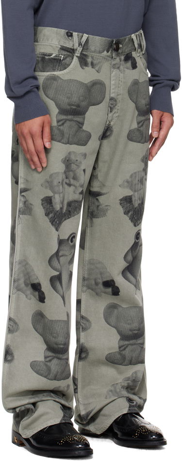 Kavbojke Vivienne Westwood Vivienne Westwood Figurine Raymond Printed Jeans Zelena | 2802003D-W014K-, 1