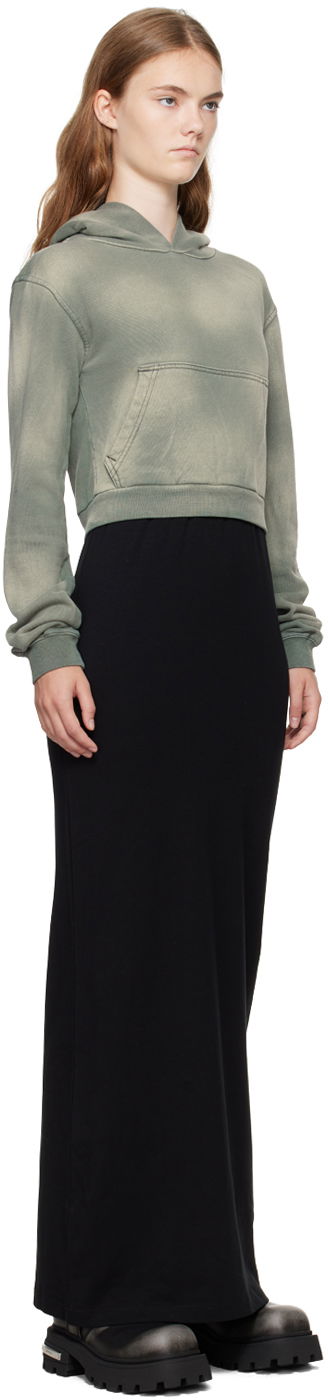 Pulover We11done We11done Layered Hoodie Dress Zelena | WD-TH2-24-838-W-KK, 1