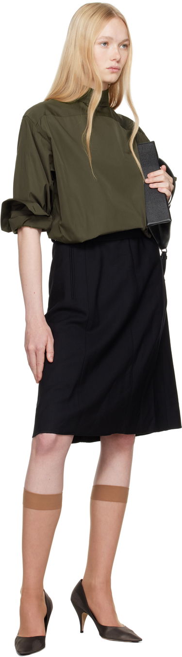Obleke Maison Margiela Maison Margiela Reversed Shirtdress Midi Dress Zelena | S51DD0026 MTN066, 4