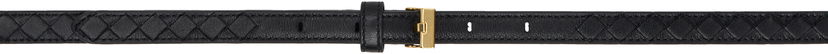 Pasovi Bottega Veneta Bottega Veneta Thin Watch Belt Črna | 805803 V4R01