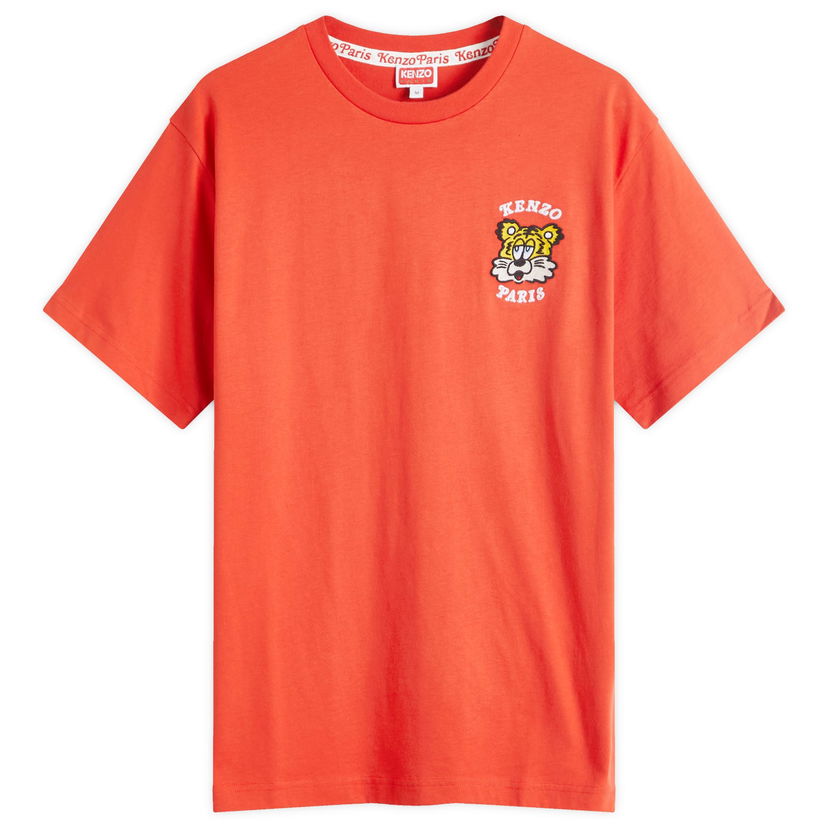 Majica KENZO Verdy Collection Embroidered Classic T-Shirt Oranžna | FF58TS4824SG-16