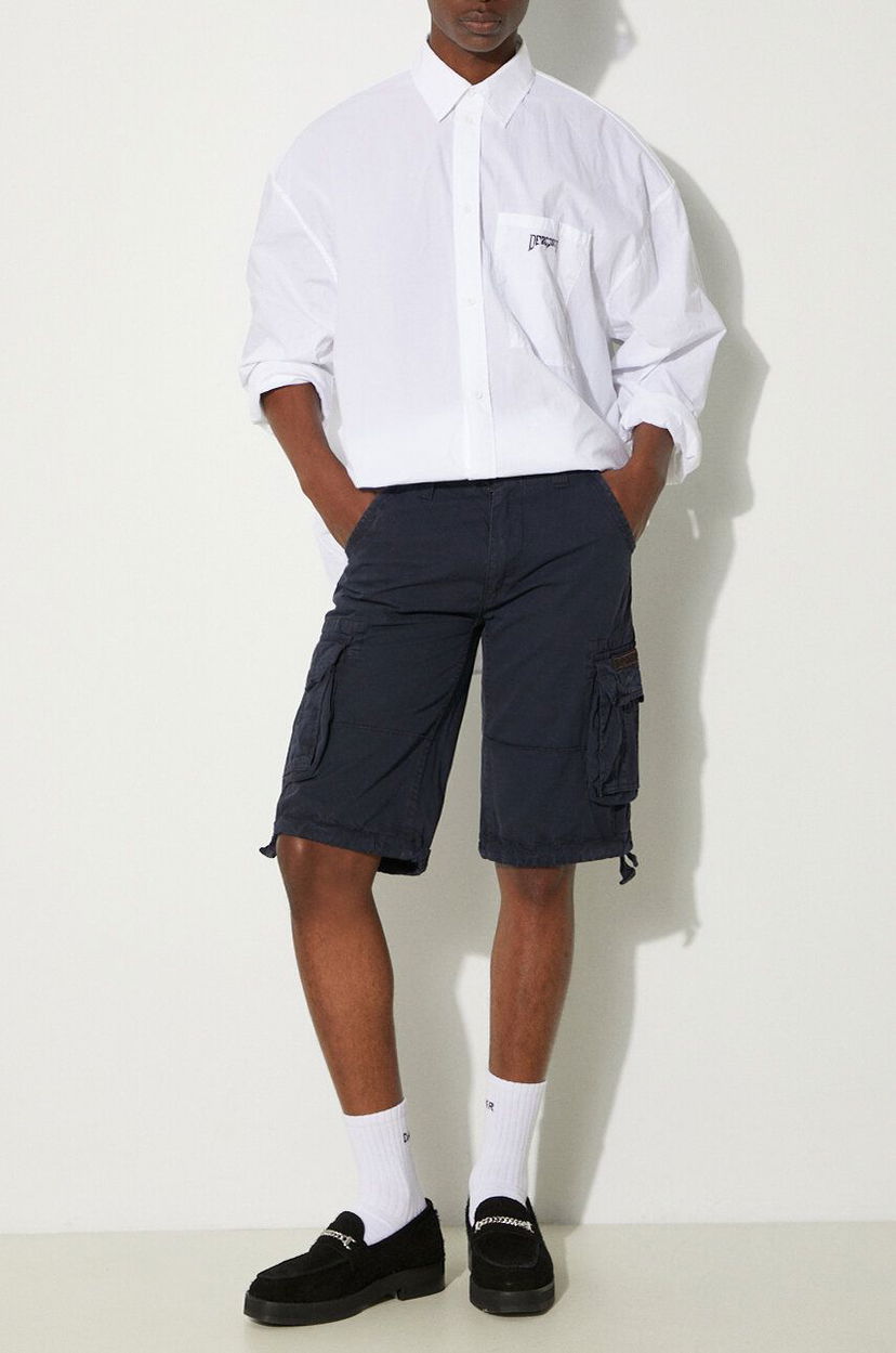 Kratke hlače Alpha Industries Jet Short Modra | 191200.07