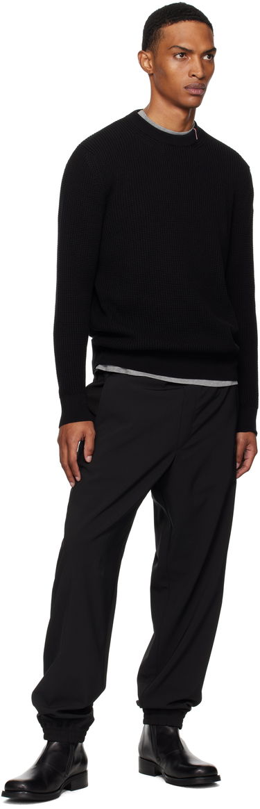 Pleteni pulover Moncler Moncler Crew Neck Sweater Črna | K20919C00011M1367, 4