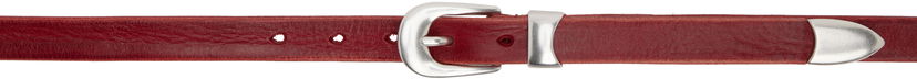 Pasovi OUR LEGACY OUR LEGACY 2 CM Leather Belt Rdeča | A2258CLL
