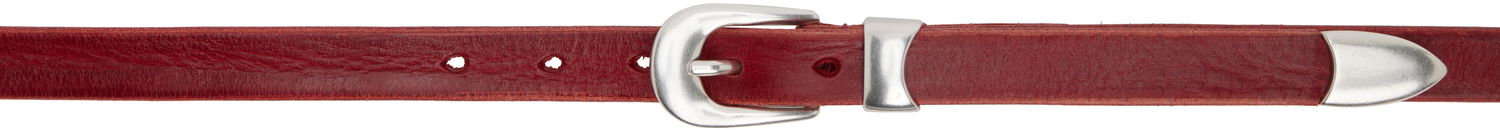 Pasovi OUR LEGACY OUR LEGACY 2 CM Leather Belt Rdeča | A2258CLL, 0