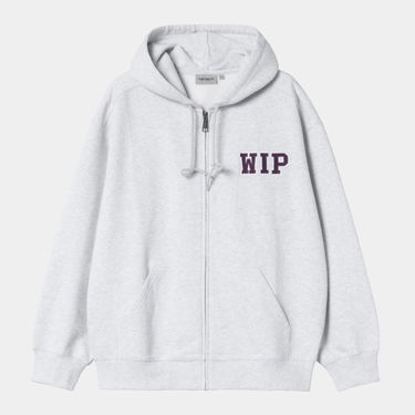 Pulover Carhartt WIP Carhartt WIP Hooded Mini Wip Sweat Jacket Siva | I035619_8, 0