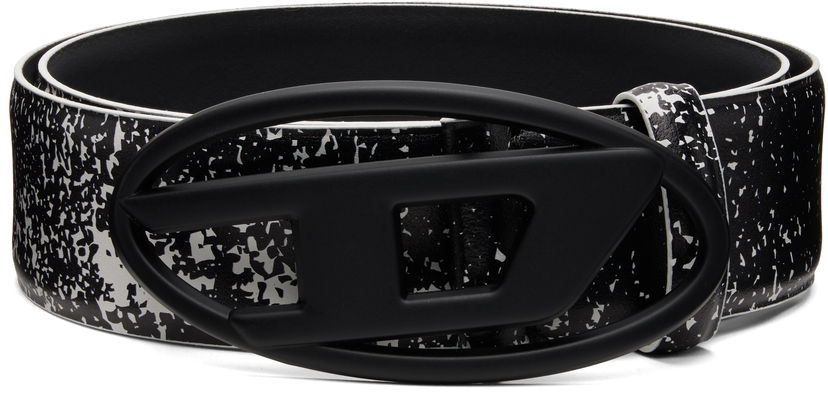 Pasovi Diesel Splatter Pattern Oval Logo Buckle Belt Večbarvna | X10133-P8236-T1003
