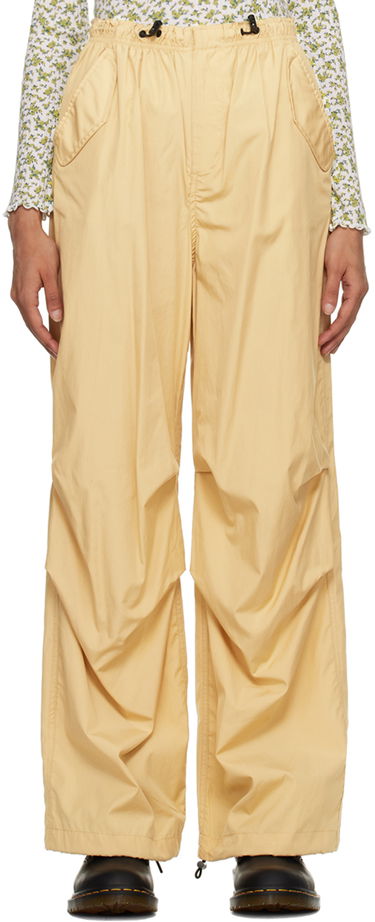 Hlače rag & bone Becky Wide Leg Trousers Rumena | WAW22H70144614, 0