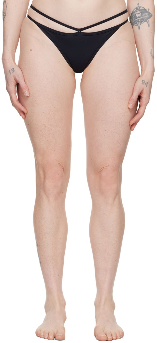 Spodnjice Baserange Nida String Bikini Bottom Črna | SWNP-PA-000