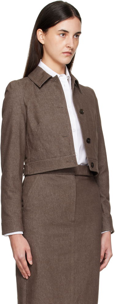 Jakna Max Mara Max Mara Carpa Cropped Jacket Rjava | 2511041013600, 1