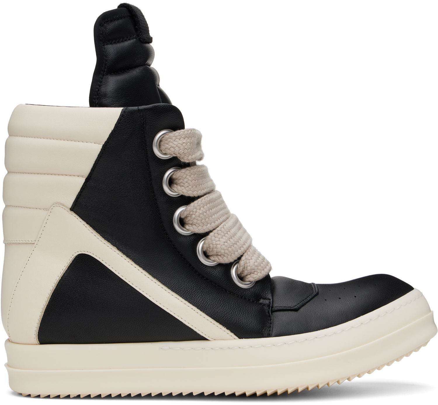 Superge in čevlji Rick Owens Rick Owens Hollywood Jumbolace Geobasket Črna | RU01E5898 LLPPW2, 0