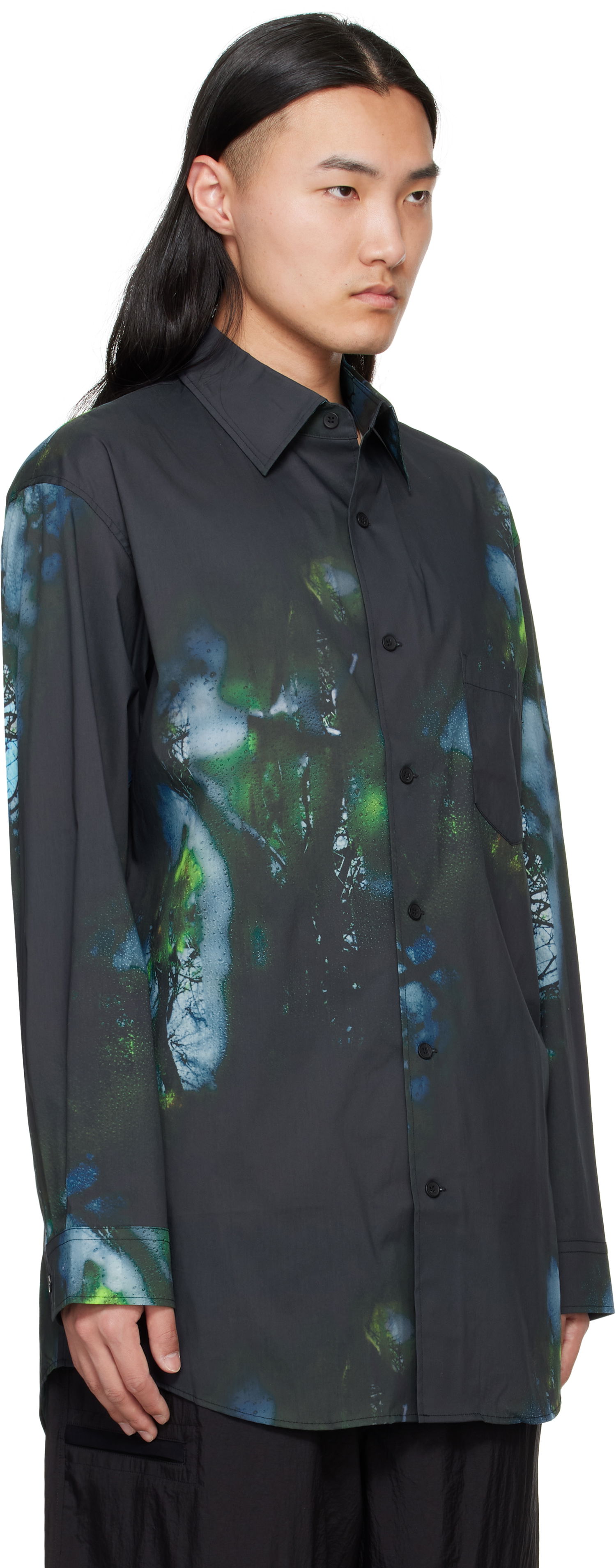 Srajce Y-3 Y-3 Allover Print Shirt Črna | JL8299, 1