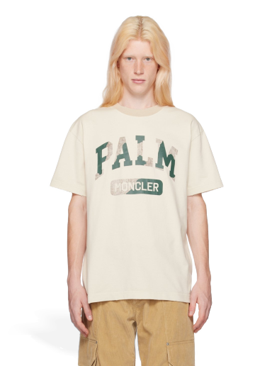 Majica Moncler Palm Angels x T-Shirt Bež | I209L8C00002M3637