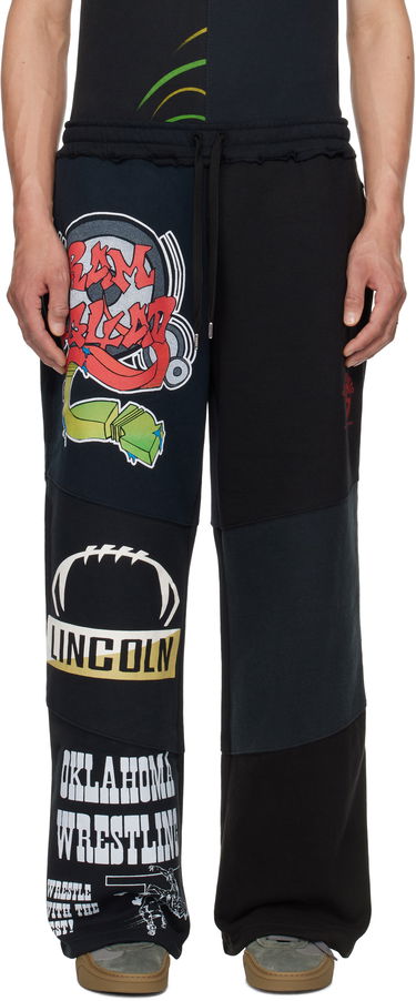 Trenirka Marine Serre Marine Serre Regenerated Graphic Patchwork Sweatpants Črna | UPA051B UJER0007, 0