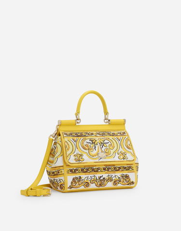 Torbica Dolce & Gabbana Medium Handbag With Floral Print Rumena | BB6003AW050HG3OB, 2