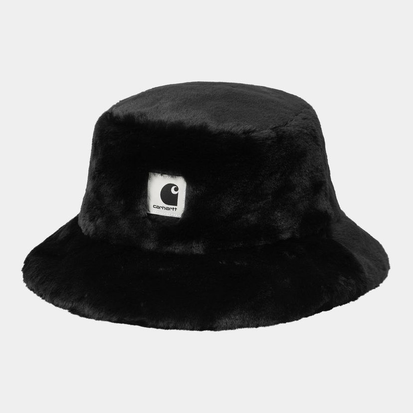 Klobuk Carhartt WIP Olney Faux Fur Bucket Hat Črna | I035407_4