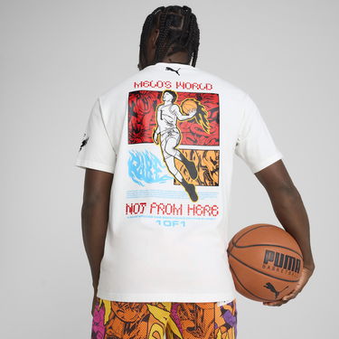 Majica Puma Melo Phoenix Basketball T-Shirt Bela | 630688_01, 3