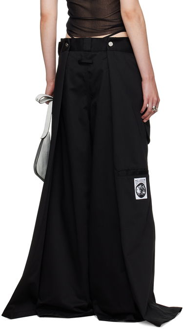 Hlače Jean Paul Gaultier Oliver Edition 'The Wrap' Wide Leg Trousers Črna | 24/27-F-PA113P-C048-00, 2