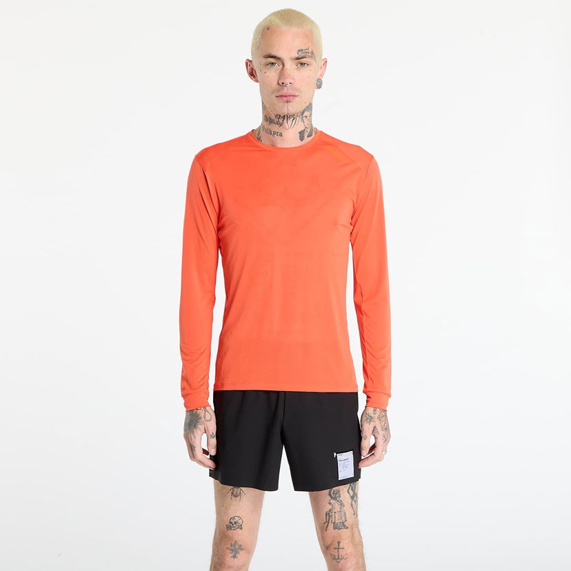 Majica Soar Running Long Sleeve Tech T-Shirt Oranžna | AW25-SLS4M-ORA