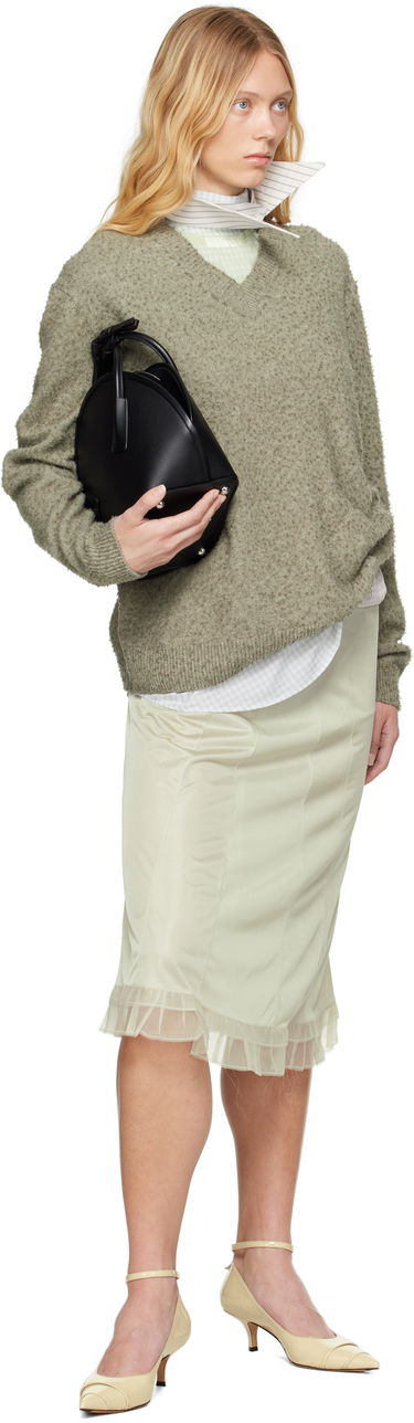 Krila Maison Margiela Maison Margiela 'Anonymity Of The Lining' Midi Skirt Zelena | S51ME0030 MTJ022, 3