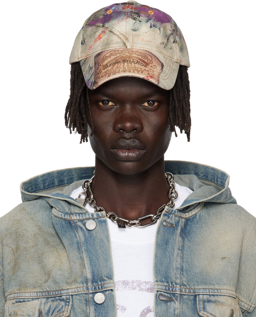 Kapa Acne Studios Acne Studios Printed Baseball Cap Večbarvna | C40431-